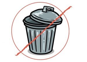 No trash logo